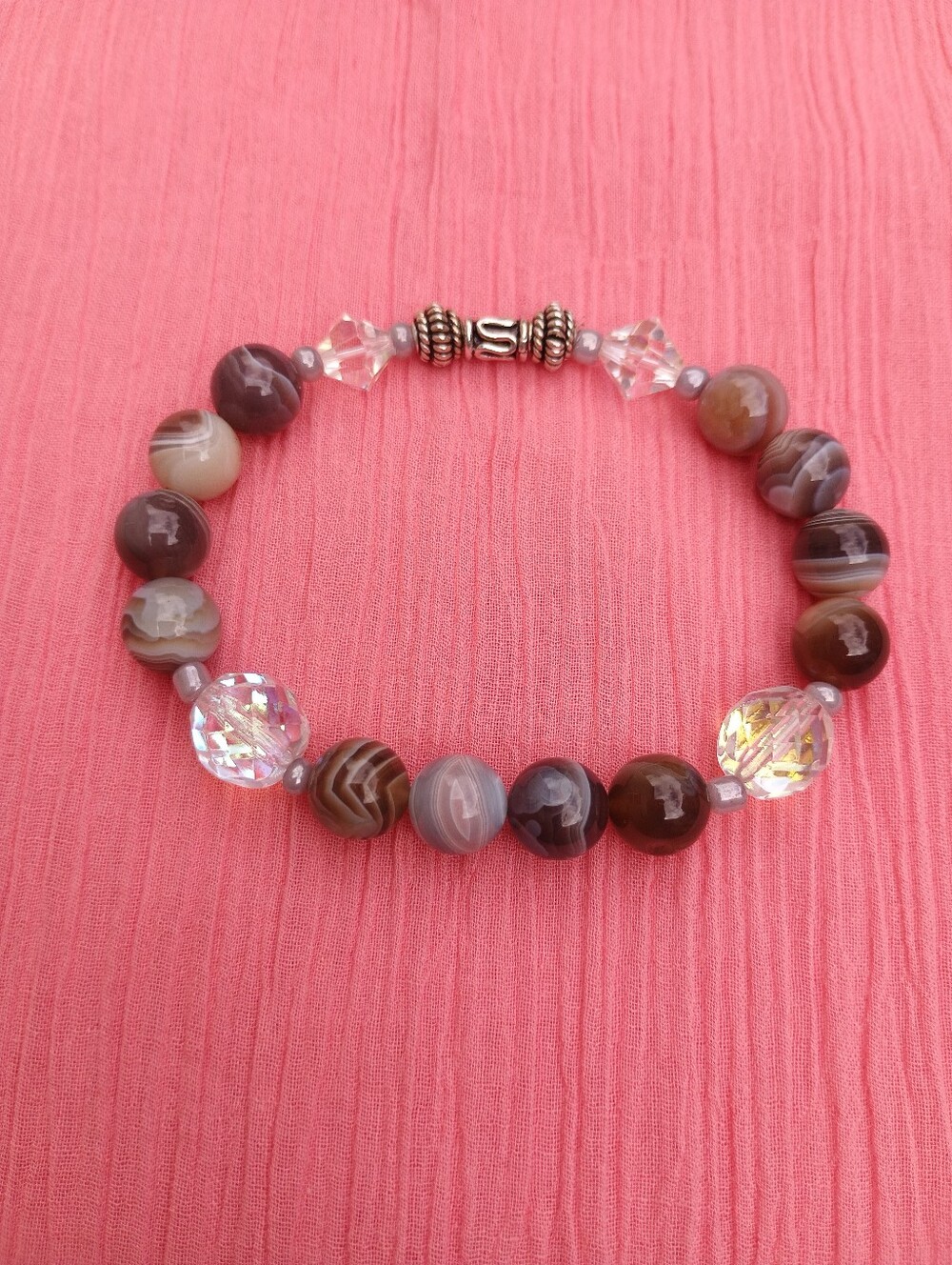 Genuine Botswana Agate Bracelet